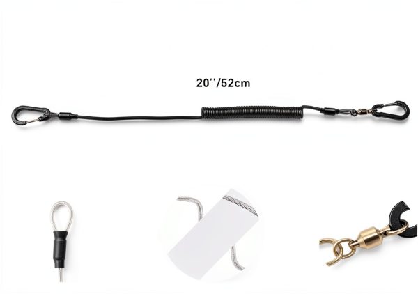Kayak Paddle Leash Go Pal Steel TPU Heavy Duty-4