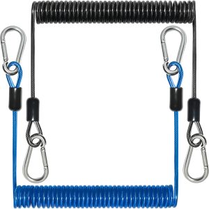 Pristis Retractable Coiled Lanyards Kayak Accessories-0