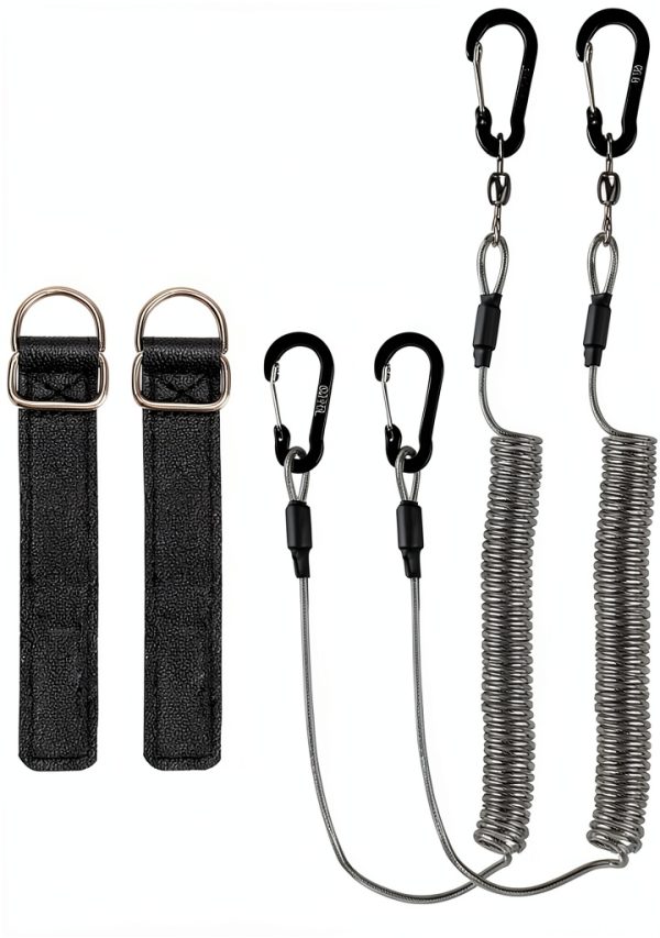 Kayak Paddle Leash Go Pal Steel TPU Heavy Duty-0