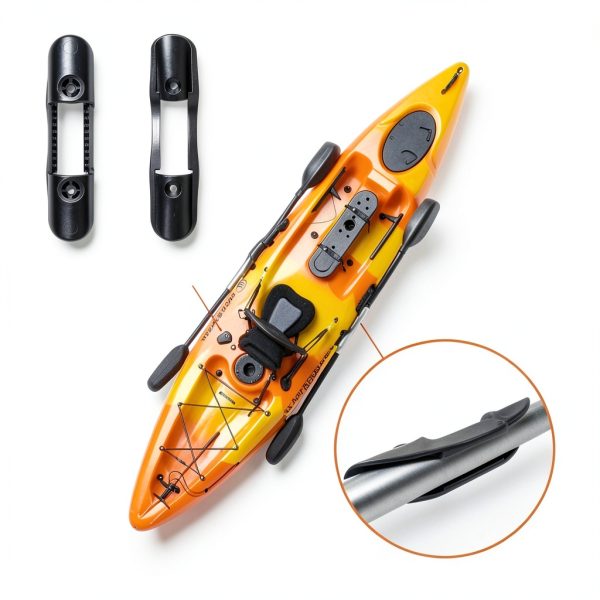 SquEqu Kayak Paddle Clips Plastic Durable Design-5